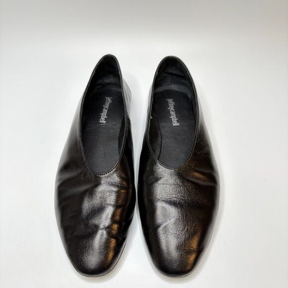 JEFFREY CAMPBELL Black Ballet Flats Stylish Modern Look Womens Size 8.5 - Picture 3 of 9